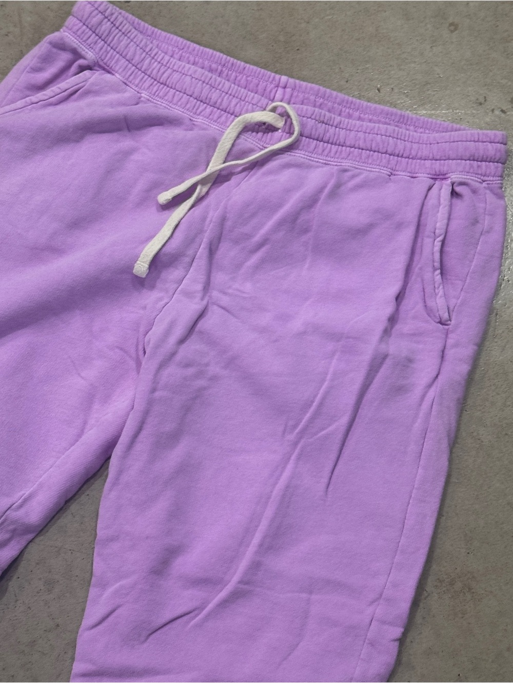 Lavender Drawstring Sweatpants - Picture 2 of 3